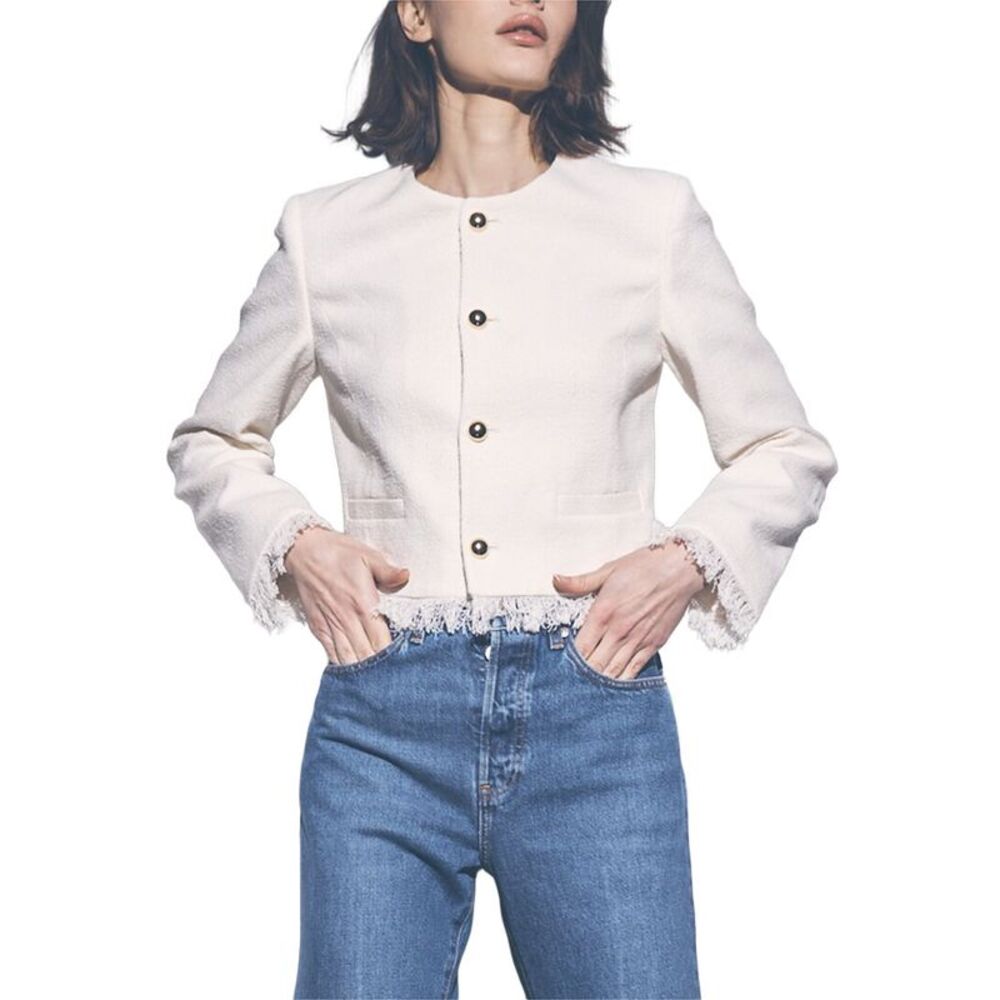 Frame Denim Womens  The Tweed Jacket